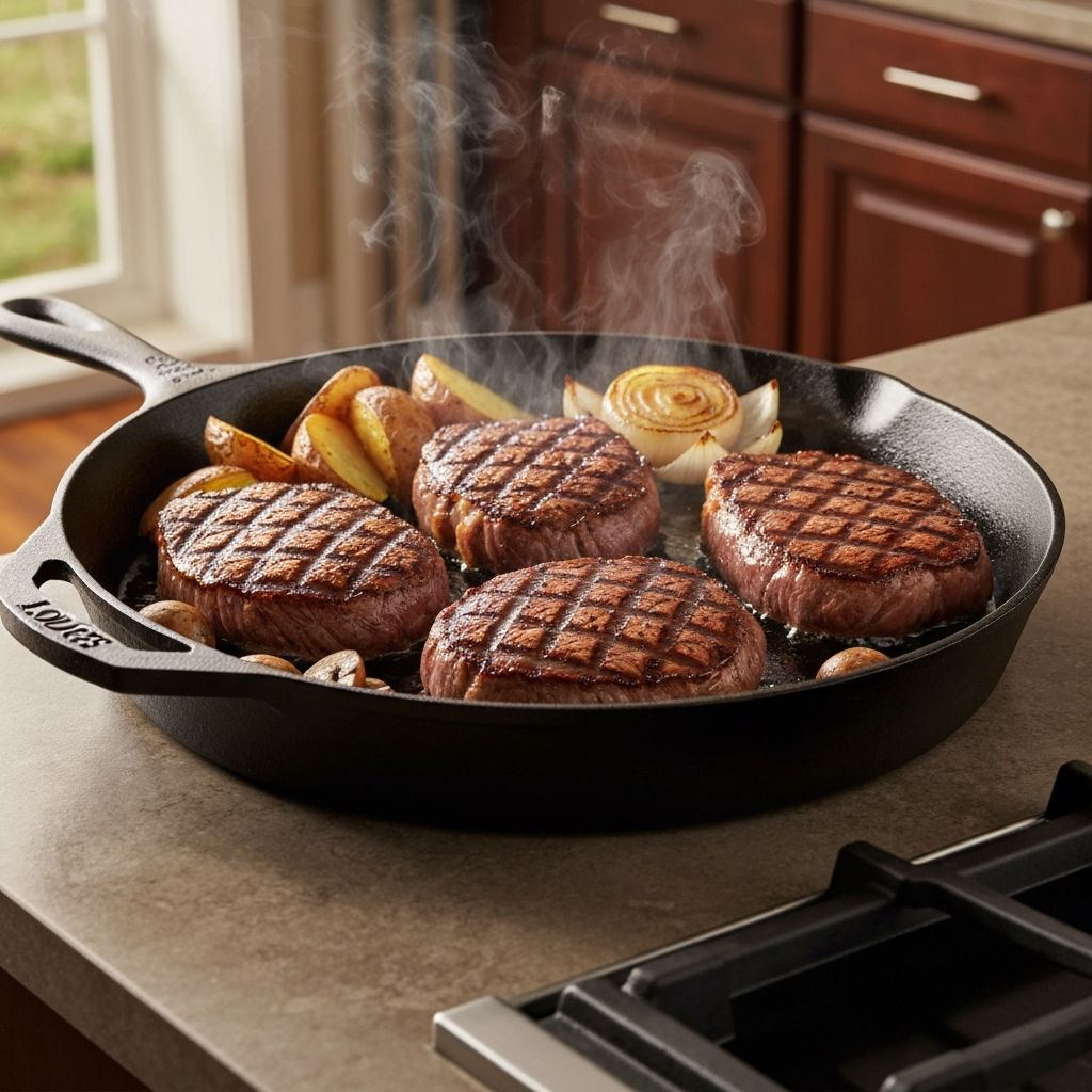 Lodge 12 inch cast iron skillet for families