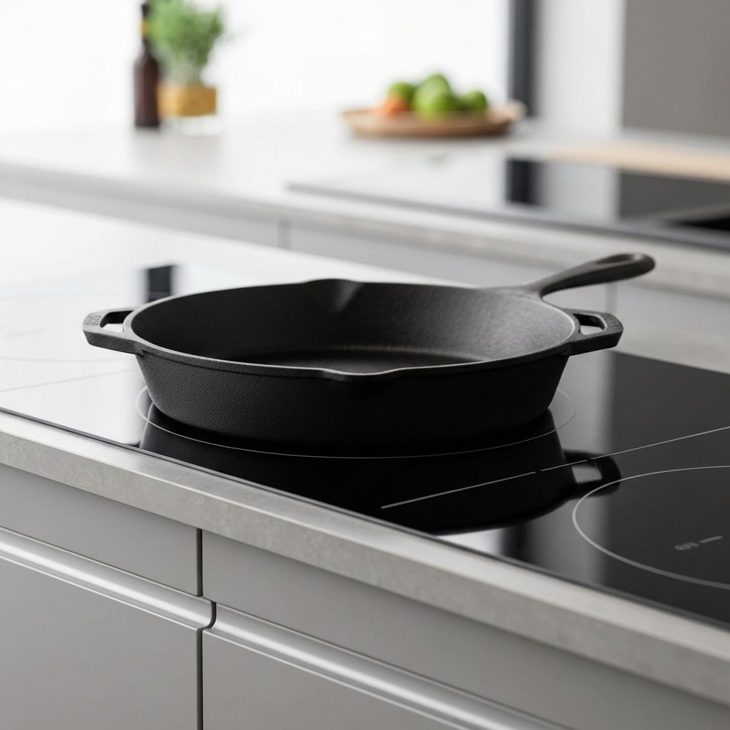 Lodge cast iron on induction cooktop